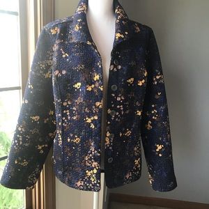 Lightweight Jacket w/Beautiful Details- Reversible